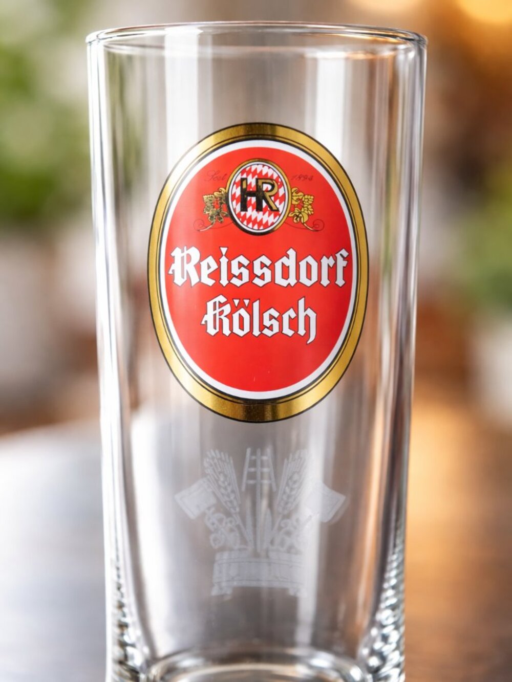 RARE Reissdorf Kölsch 0.4L Etched Crest Glass NEW - Picture 3 of 5